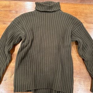 Cable turtle neck sweater